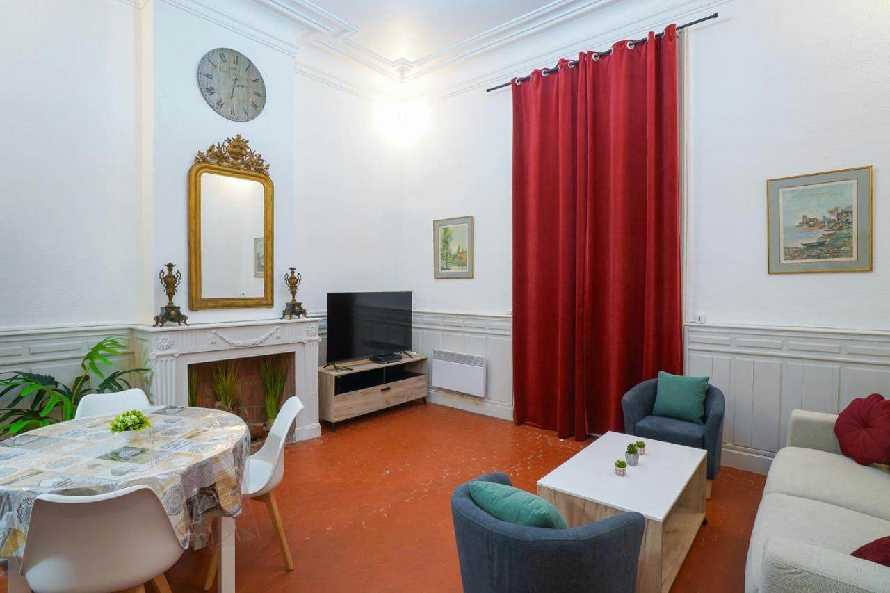 Appartement Du Forum,La Gare, 50 M2 , Climatisation, Garage, Cour 나르본 외부 사진