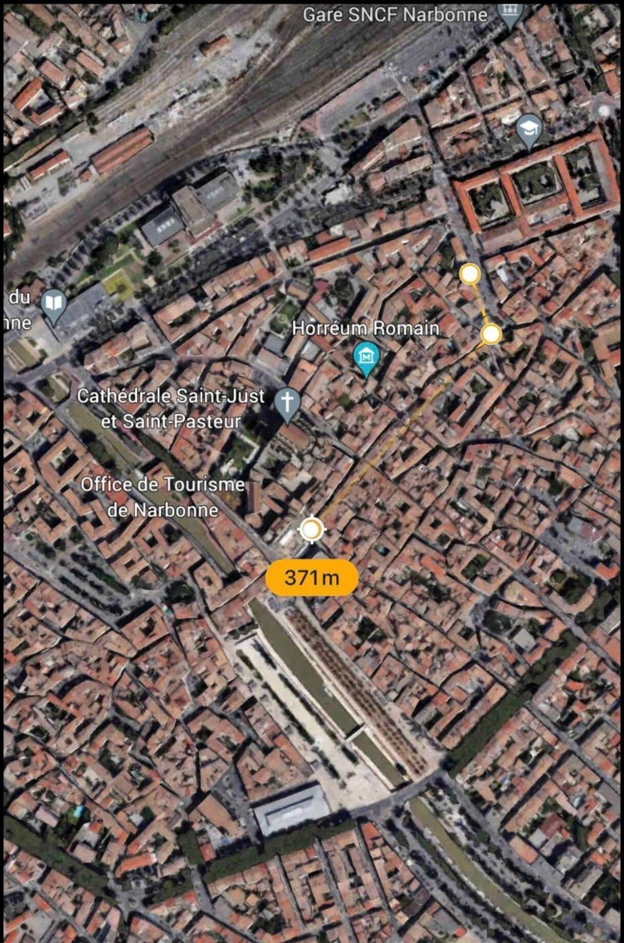 Appartement Du Forum,La Gare, 50 M2 , Climatisation, Garage, Cour 나르본 외부 사진